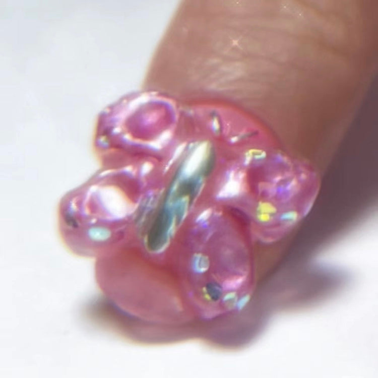 nail art in y2k style-she her aura