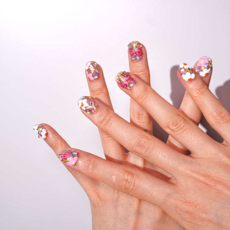 squoval nail art-she her aura