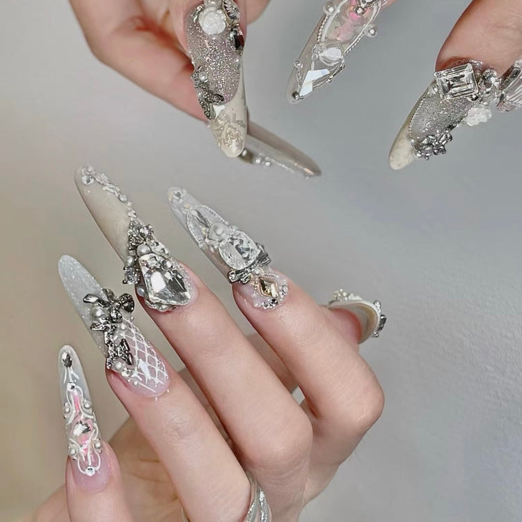 luxury press on nails-she her aura