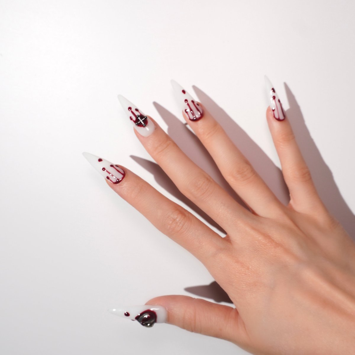 Halloween long fake nails-sheheraura