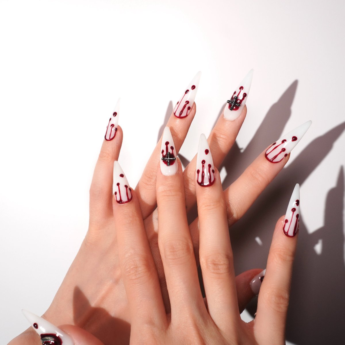 Halloween long fake nails-sheheraura