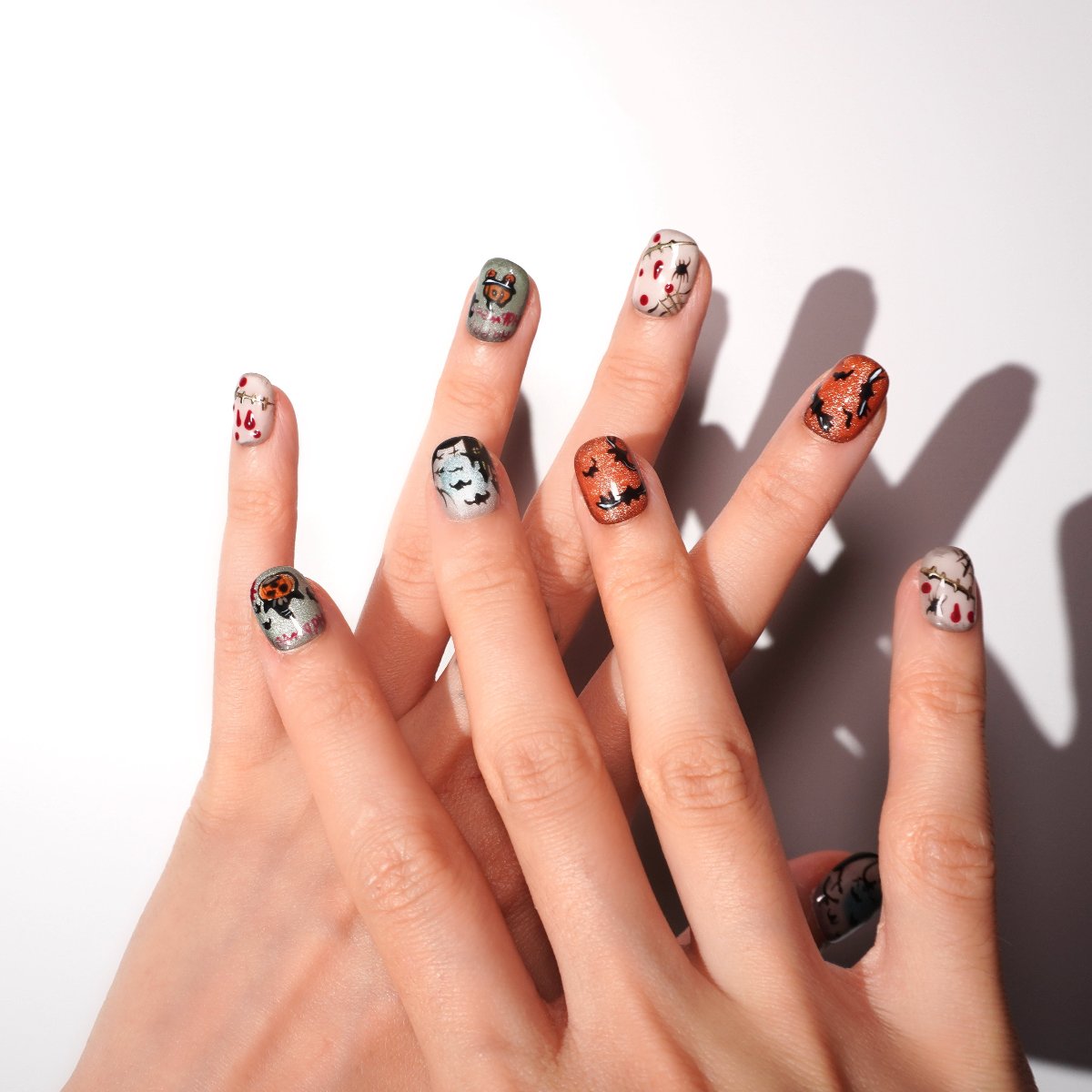 halloween nail art with castle element-sheheraura