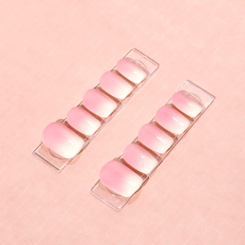 reusable pink ombre nail art-sheheraura