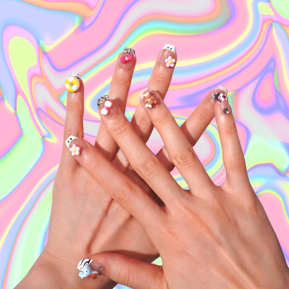 kawaii y2k style press on nails-sheheraura